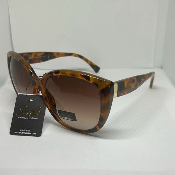 Giselle Butterfly Tortoise Oversized Women’s Sunglasses - Picture 1 of 3